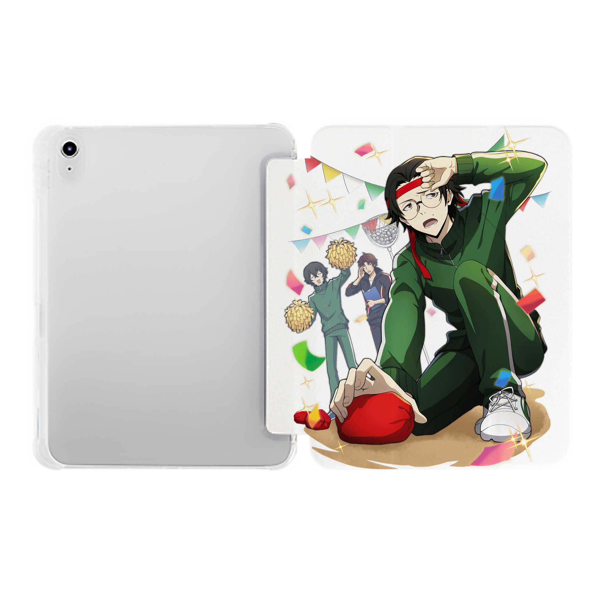 （画像用） 文豪ストレイドッグス Bungo Stray Dogs IPad ケース ペン収納付き 三つ折りスタンド PUレザー×シリコン 対応機種9.5/10.5/10.9インチ